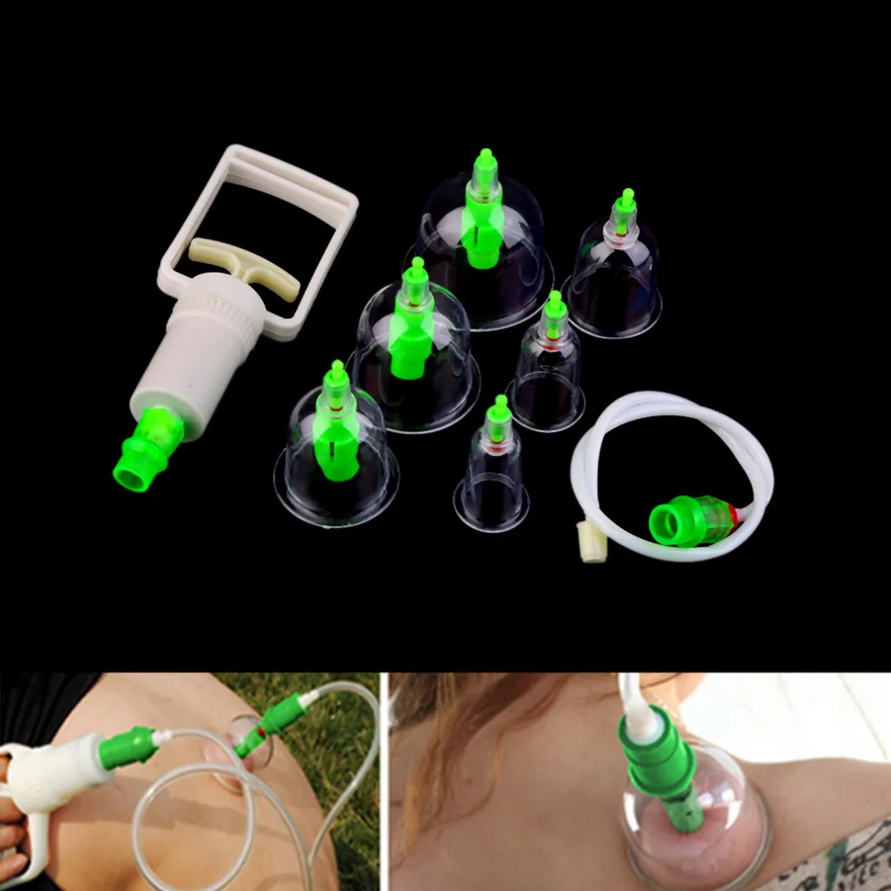

1 Set 6 Can Massager Health Monitors Products Can Opener Pull Vacuum Cupping of The Tanks Cutem Extractor Acupuncture