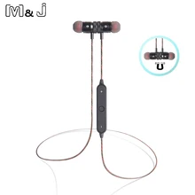 Promo offer High Quality M&J BT-22 Magnet Wireless Bluetooth Earphone Headset Stereo Music Sport Running Earphones For Mobile Phone Iphone