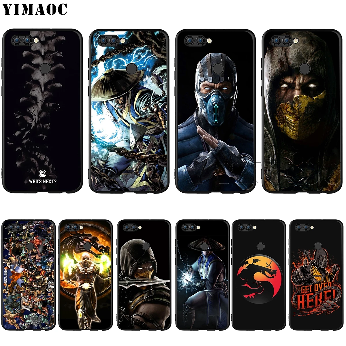 

YIMAOC Mortal Kombat Case for Huawei Mate 30 20 Honor Y7 7a 7c 8c 8x 9 10 Nova 3i 3 Lite Pro Y6 2018 P30 P smart