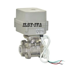 AC/DC9~ 24 V G1/", 3/4", " из трех частей типа из нержавеющей стали моторизованный шаровой клапан с инструкцией