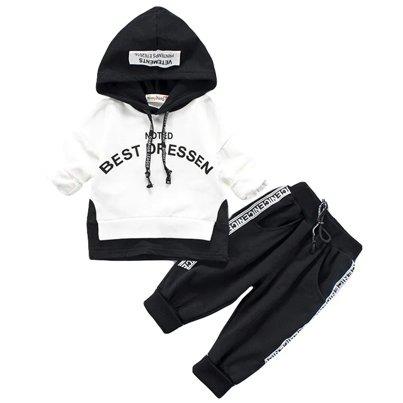 

Children Clothing 2019 Autumn Winter Toddler Boys Clothes Baby Hooded Long sleeve Outfit Kids Clothes Suit For Girls Costume Set
