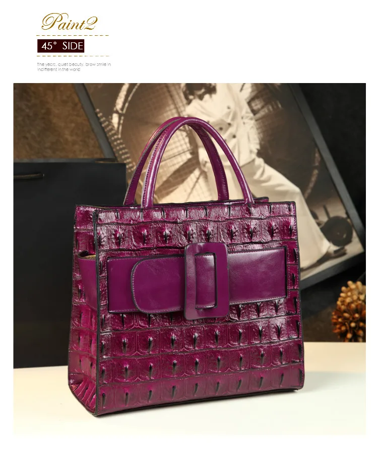 decoração moda split couro bolsa feminina designer