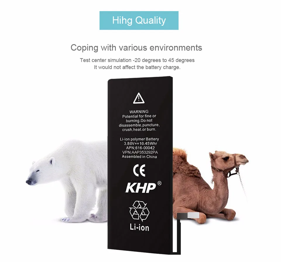 NEW 2017 100% Original KHP Phone Battery For iPhone 6S Plus Capacity 2750mAh Repair Tools 0 Cycle Replacement Batteries Sticker (14)