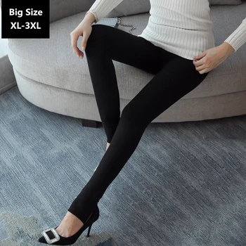 

Winter Leggings Women Warm Cotton Pants Large Size XL-5XL High Quality High Elasticity 2016 New Female Thick Leggings Black