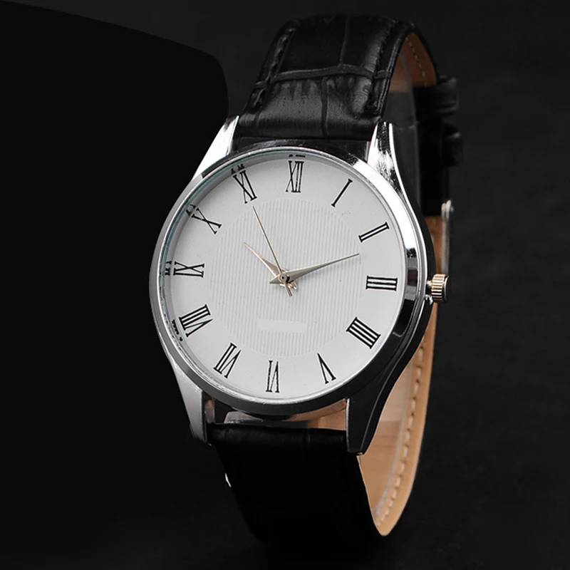 Men Quartz font b Watches b font Fashion Roman Numerals Quartz Wrist font b Watch b
