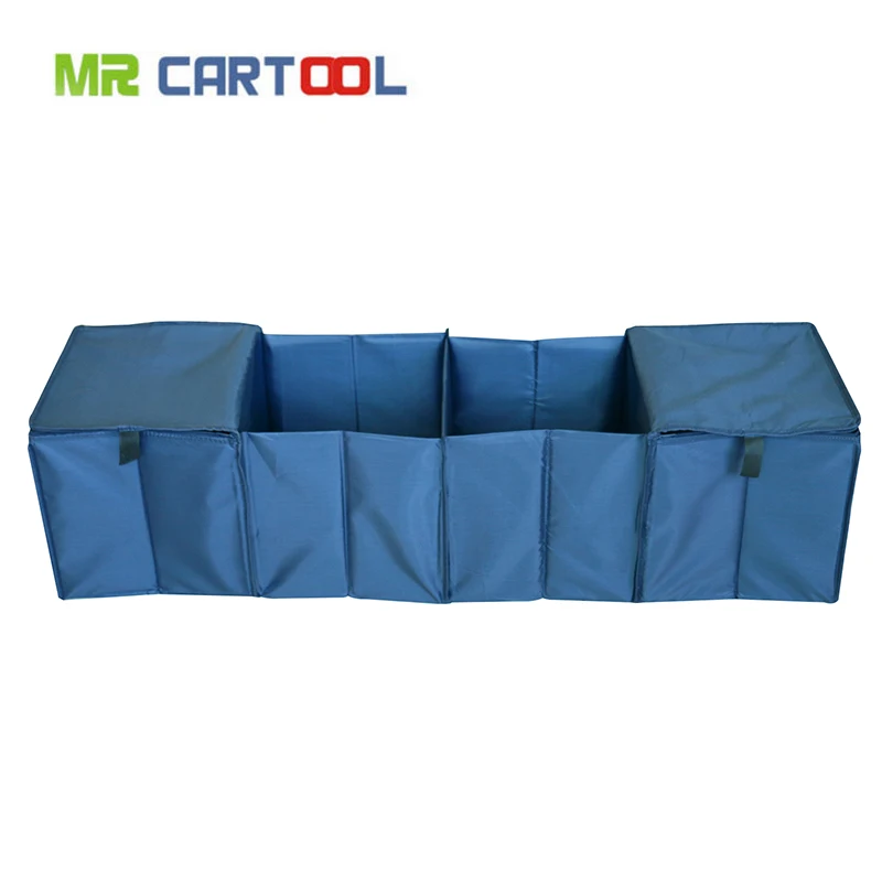 

Car Trunk Organizer Auto Container Multi Compartments Storage Basket 4 Grid Boot Stuff Bags Stowing Tidying Folding Collapsible