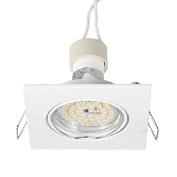 

GU10 LED Light Spotlight Kit 48LED 220V 12W 2358SMD LED Bulbs Warm White Square Downlight Living Room Ceiling LED Lamps