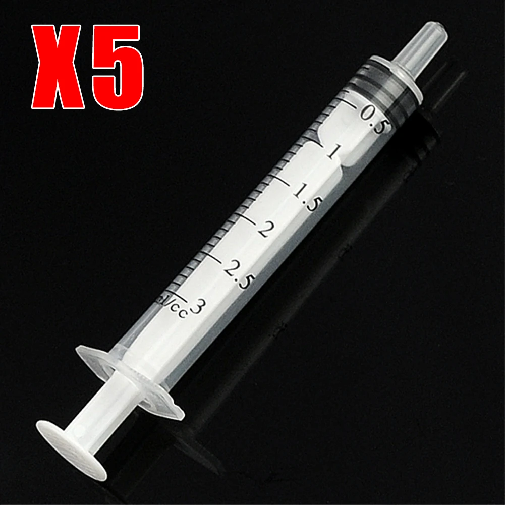 

3ML 5pcs one-off 3ml injectors ink cartridge pets nutrient sample measuring syringe for measuring nutrient motoring applications