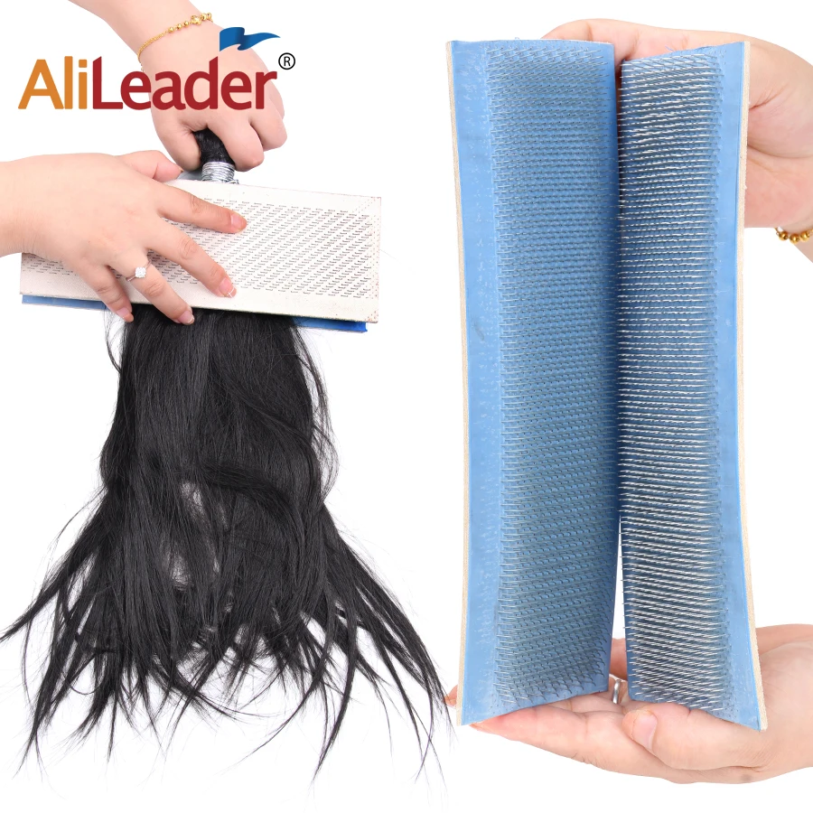 Alileader Drawing Board Hair Holder Drawing Mat Pu Skin Pad Holder For bulk hair extension tools 30cm*9cm/27cm*9cm/24cm*9cm