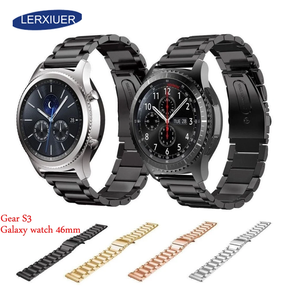

Lerxiuer Gear S3 Strap for Samsung Galaxy watch 46mm Gear S3 Frontier amazfit bip huawei watch gt strap 22mm watch band Bracelet