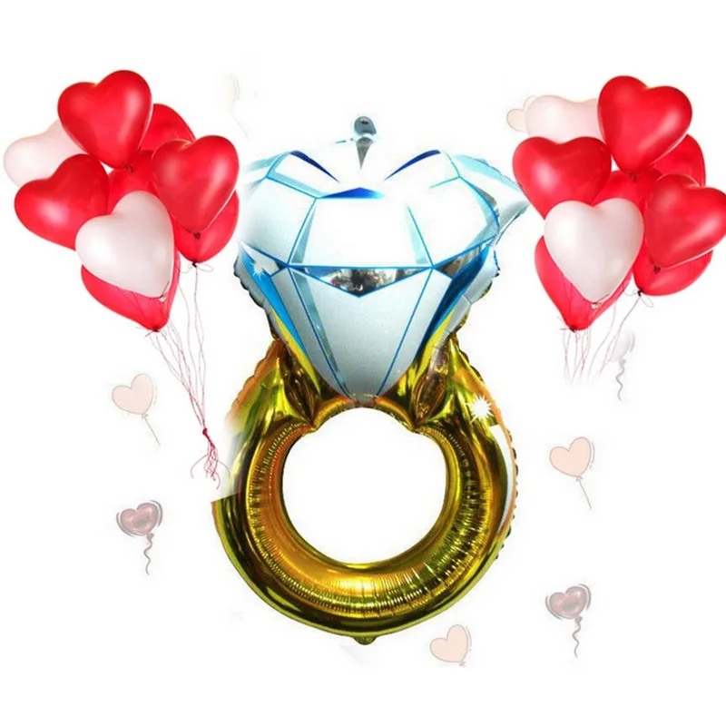 1 шт. шар в форме алмаза обручальное кольцо невесты свадебные украшения на День