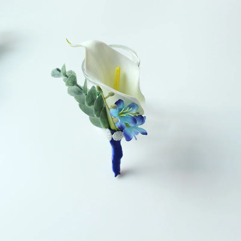 wedding boutonniere coesage groom suit  (4)