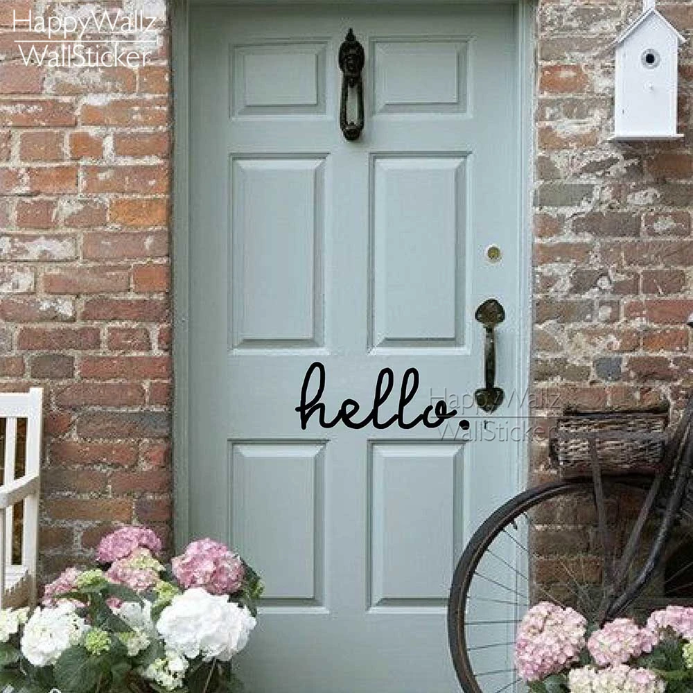 Hello Quote Наклейка на стену семейная Цитата украшение Сделай Сам настенные наклейки