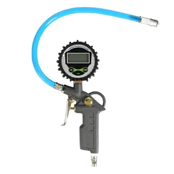 

Car LED Tire Air Pressure Inflator Gauge Digital Display Tire Inflator Gun Pressure Inspection Tool for Japanese Type Compressor