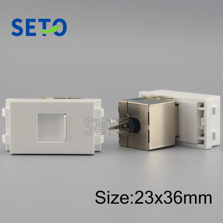 SeTo 128 Type RJ45 Network Cat6 Module Shield Connector Keystone For Wall Plate Socket | Обустройство дома