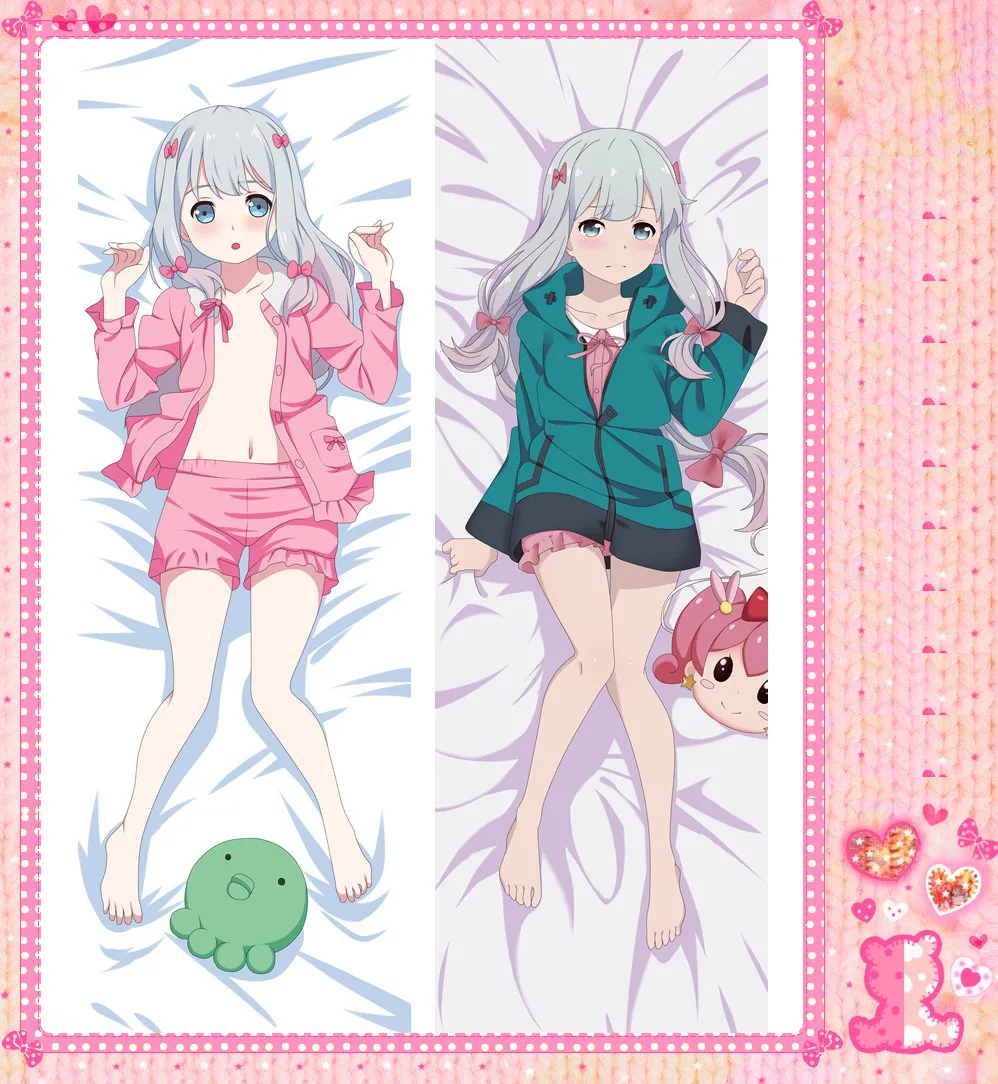 

Japanese Anime Cartoon Izumi Sagiri Peach Skin 2 Way Double sided hugging Pillow Case Pillow Cover Pilllowcase 79029