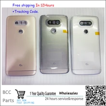 Original Housing Parts Case For LG G5 H850 H840 Battery Door Back Cover with below cap+home button+Camera glass lens 100% new