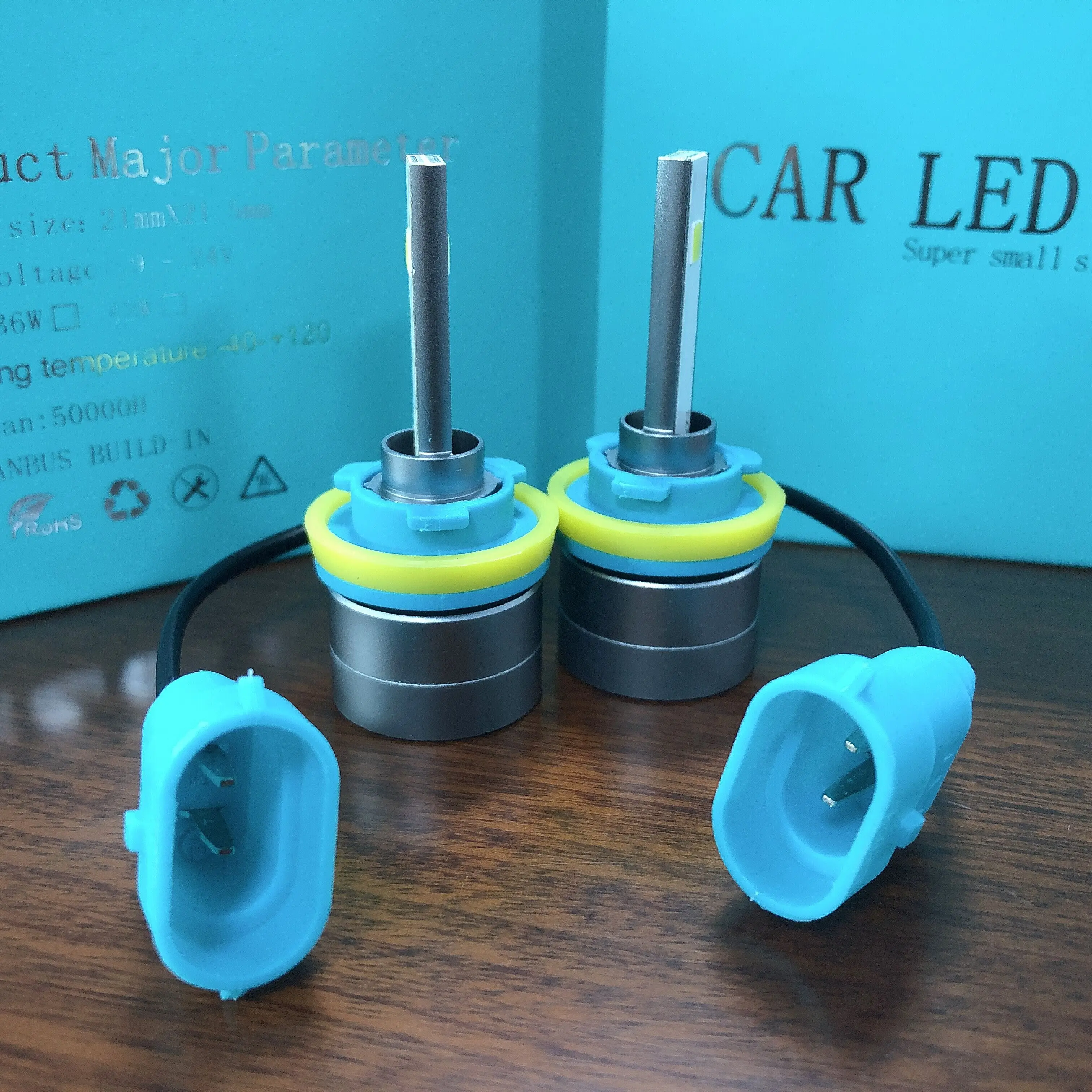SXT супер мини автомобиль светодиодный фары для авто противотуманных фар 9000LM 40W 6000K