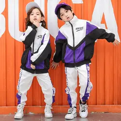 Одежда в корейском и европейском стиле для взрослых и детей, одежда в стиле хип-хоп для мальчиков и девочек, костюмы для бальных танцев