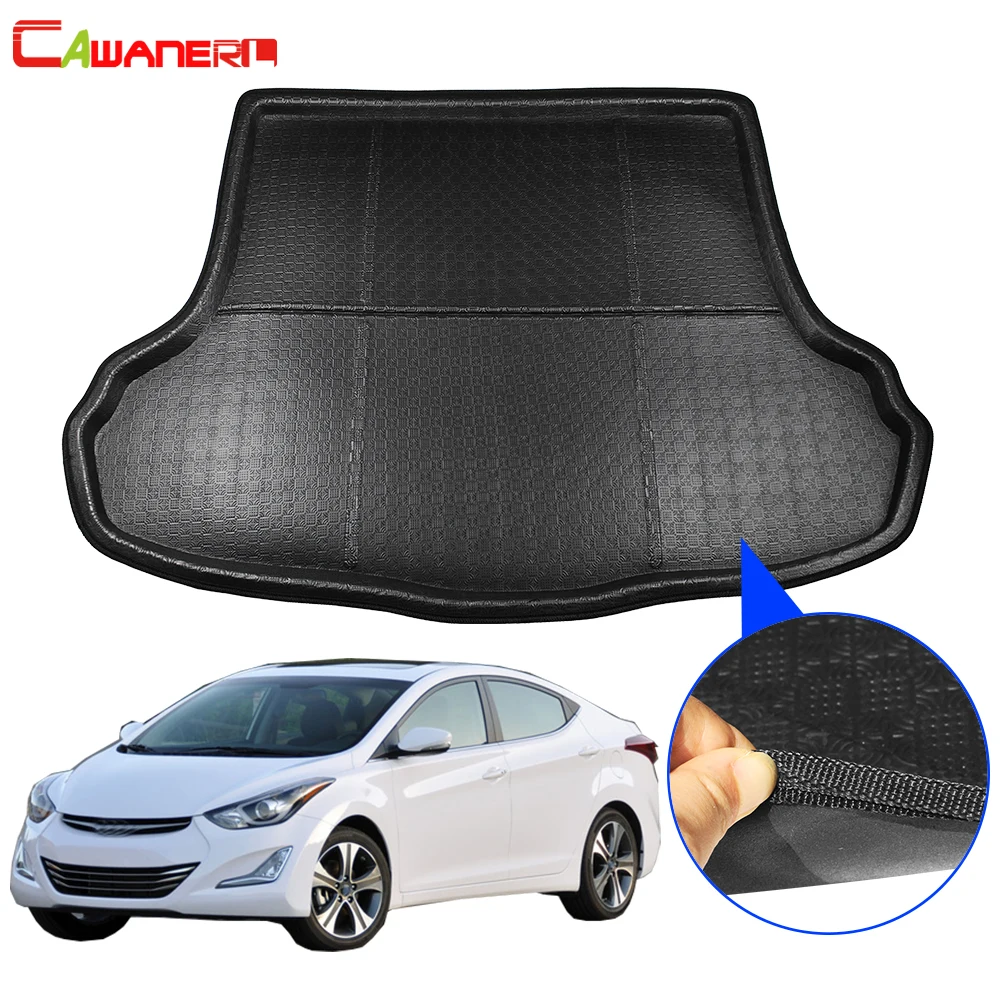 

Cawanerl Car Rear Boot Tray Liner Floor Trunk Cargo Mat Carpet Kick Mud Pad For Hyundai Elantra Avante i35 Sedan 2011-2015
