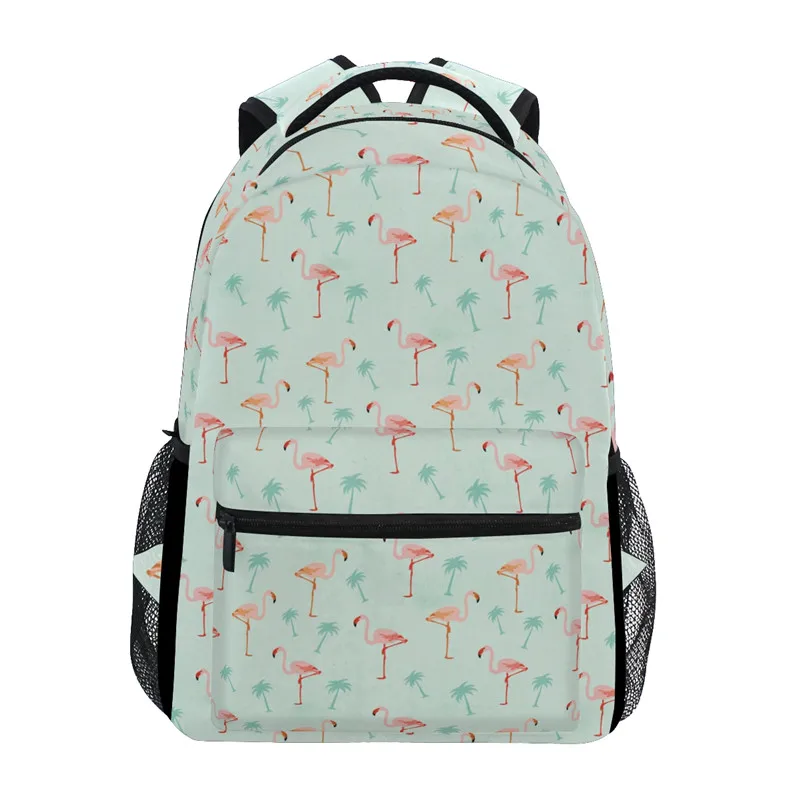 ALAZA Lovely Flamingo Backpack Travel Bag Fashion Women Girls Designer Student Bag Laptop Bags Big Capacity Backpack - Цвет: 2