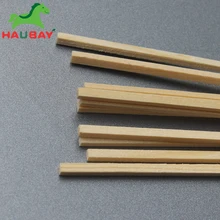 

HAUBAY Pine Wood Stick Long300mm Wide2/2 3/3 4/4 5/5 6/6 8/8 10/10mm For DIY Scale Modelen Crafting boat house 11.11 SHOPPING