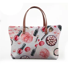 Розовая Женская Большая вместительная сумка-головоломка для помады через плечо сумка-тоут для дам дорожная сумка через плечо Bolsa Feminina