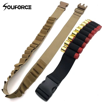

Tactical 12 GA Shotgun Shell Bandolier Airsoft 29 Rounds Shotshell Ammo Holder Belt 140cm