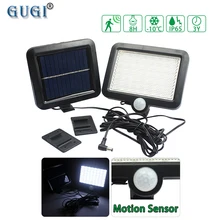 Светодиодный светильник на солнечной батарее 56 светодиодный s PIR датчик движения светильник водонепроницаемый светильник безопасности для аварийного уличного сада парка Солнечная настенная лампа