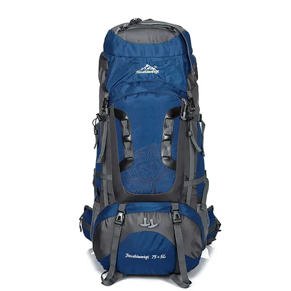 80L большой открытый рюкзак Водонепроницаемый унисекс нейлоновые дорожные сумки походные альпинистские рюкзаки водонепроницаемый рюкзак Спортивная Сумка - Цвет: Deep Blue