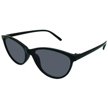 Тонированные Серый Поляризованные женские Cateye расстояние очки близорукость недальновидно кошачий глаз Дамы Рецепт черный оправ очков