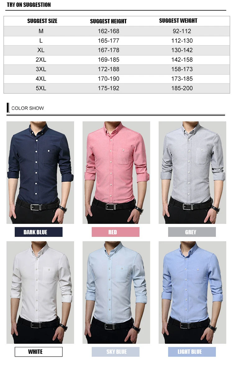 Новый 2019 для мужчин рубашка Slim Fit мода с длинным рукавом Повседневные рубашки для работы платье рубашки карманом высокое качество Camisas