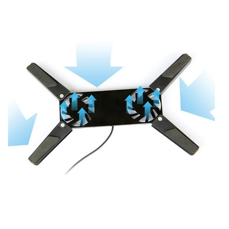 Eunaimee Black Portable Laptop Cooling Pad Mini Usb Notebook Radiator 2