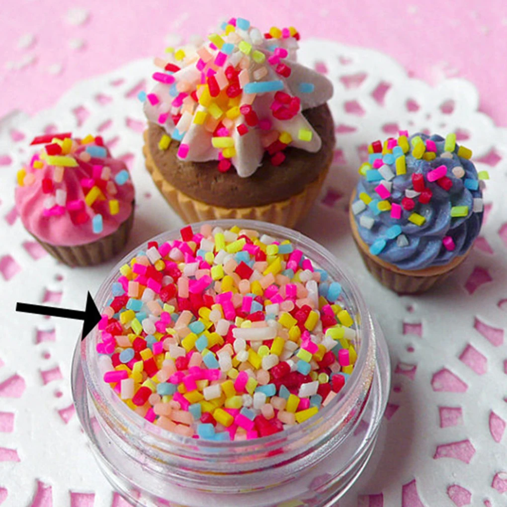 Polymer Clay Fake Candy Sweets Sugar Sprinkle Decorations Fake Cake Dessert Simulation Food Dollhouse Food Dollhouse Miniature