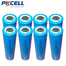 8 шт./лот PKCELL Lifepo4 аккумуляторная батарея 3,2 V 14500 AA Размер 600MAH IFR14500 литиевые батареи для камер