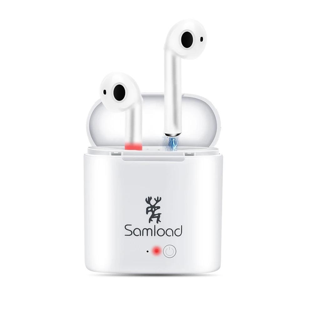 

Samload V4.1 Wireless Headset Bluetooth TWS I7 Earphones Stereo In-Ear Music Earbuds Set For Apple iPhone 6s 7 8 Samsung Xiaomi