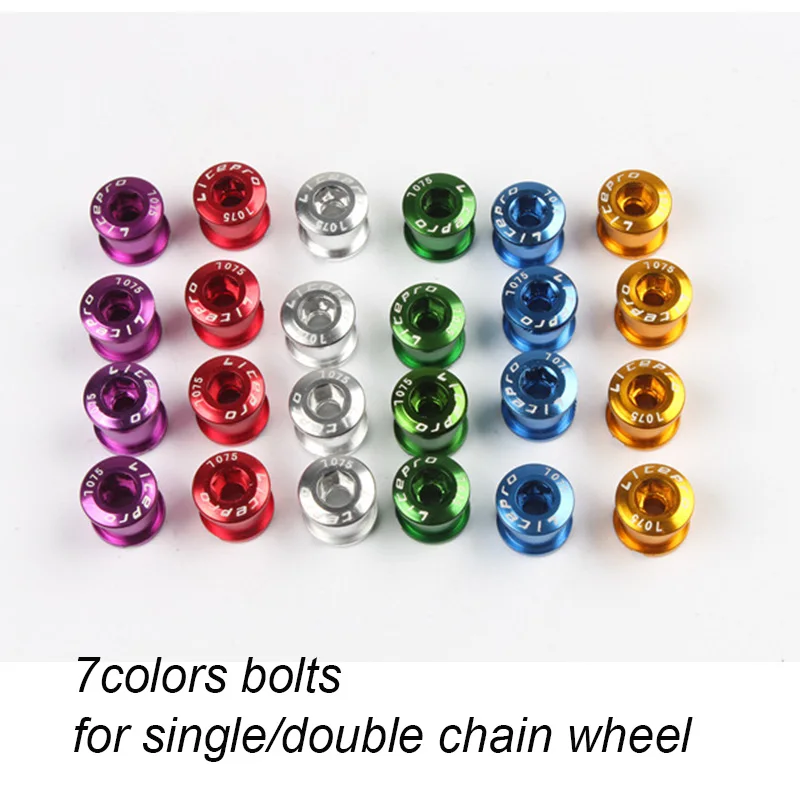 

5 PCS Bicycle Crank Chain Wheel Bolt 7 Colors for Brompton Folding Bike Crankset Screw BMX MTB Chainring Bolts