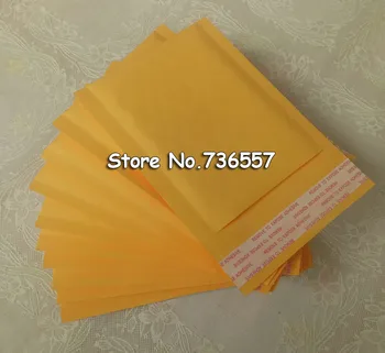 

50pcs/lot Kraft Bubble Mailers Padded Envelopes Shipping Bags Self Seal High Quality Business School Office Supplies Yellow Bag