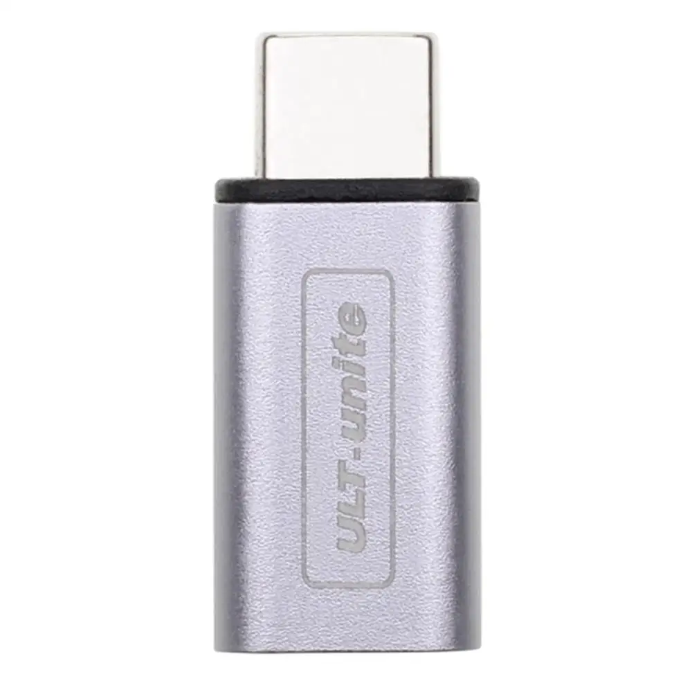 Алюминиевый USB 3,1 Тип C USB-C адаптер для мужчин и женщин удлинитель док конвертер 10 Гбит/с для MacBook, nintendo Switch - Цвет: Серый