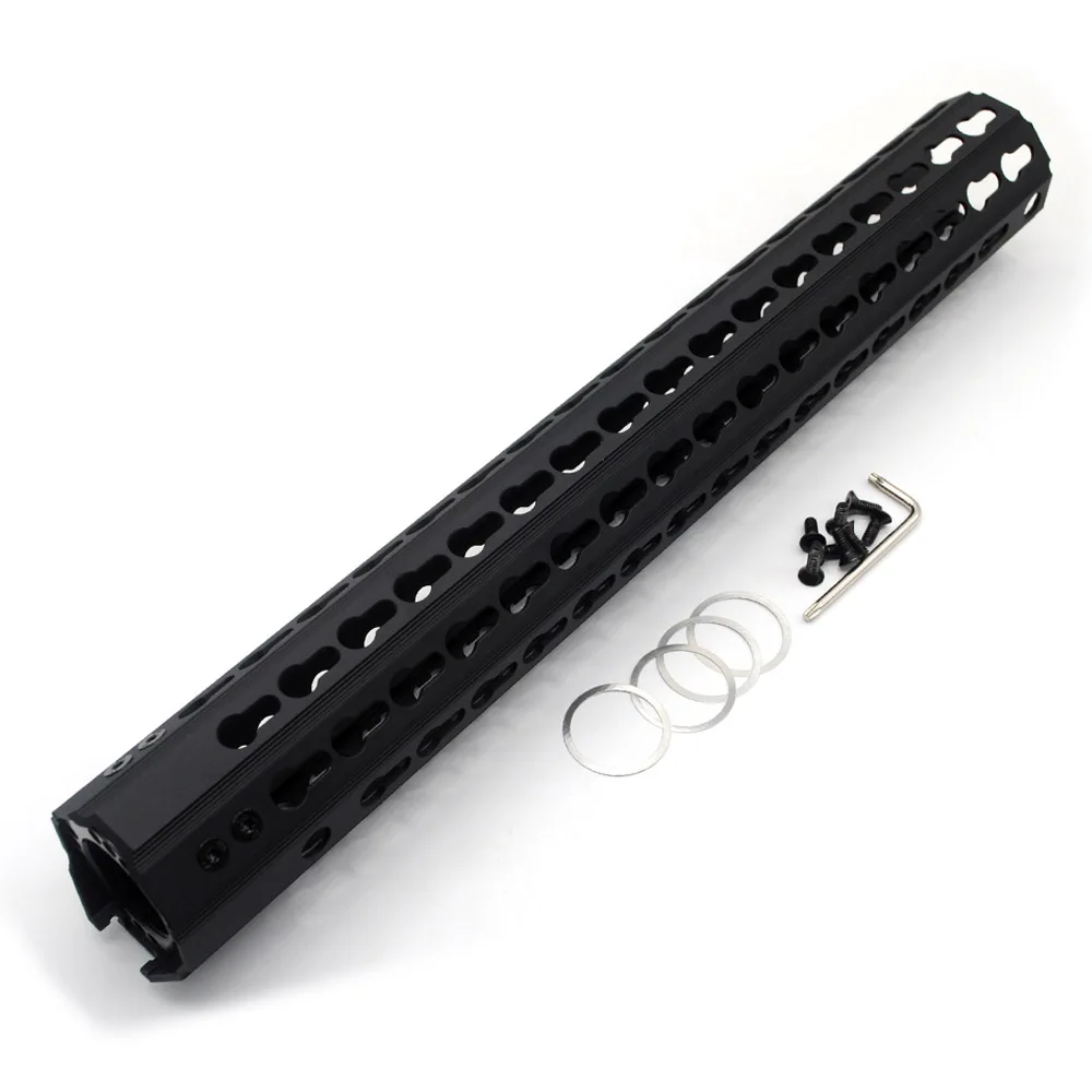 TriRock дизайн 15 ''дюймовый черный Keymod/M-LOK Handguard Rail Free Float Mount system Fit. 223/5. 56_ внутренний диаметр 46 мм