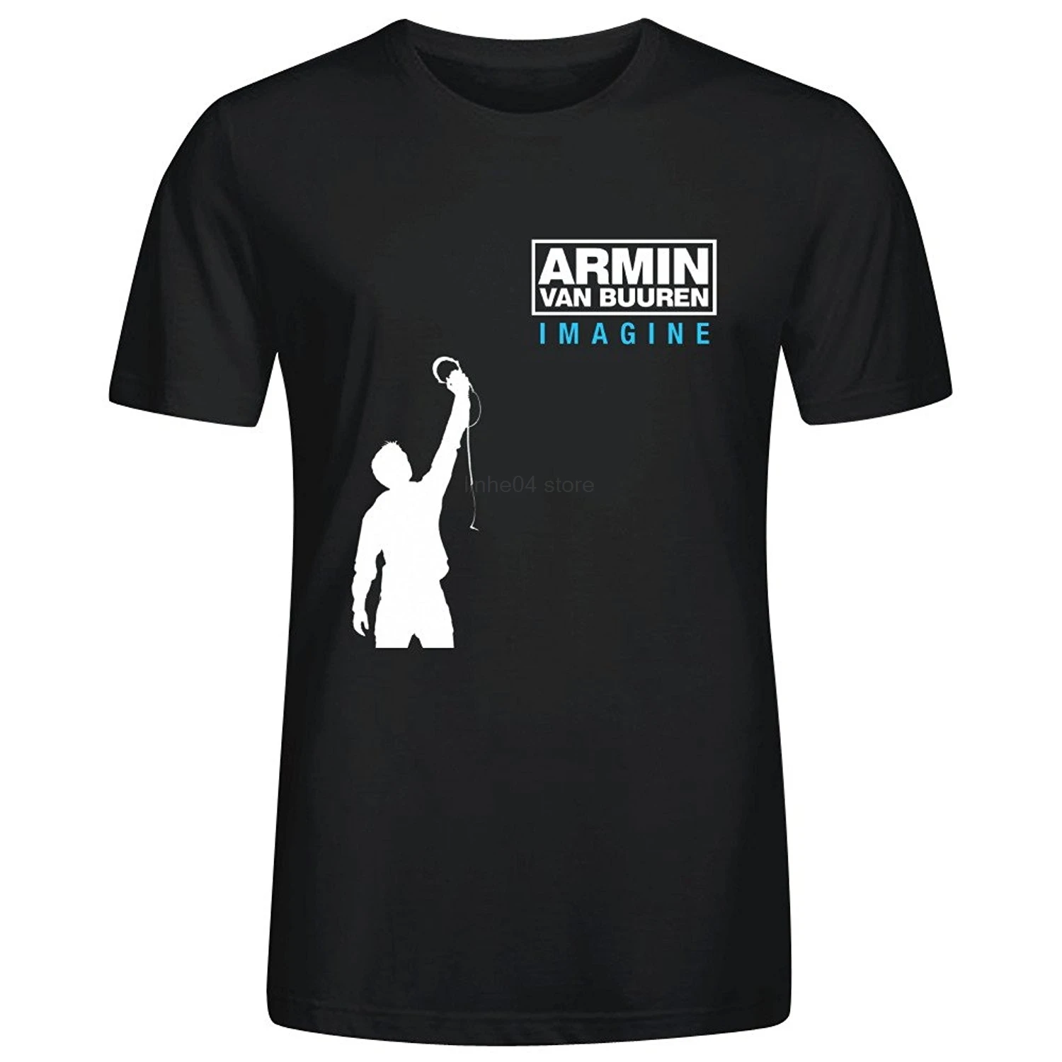 Armin Van Buuren Imagine мужские футболки дизайн с круглым вырезом черная летняя футболка