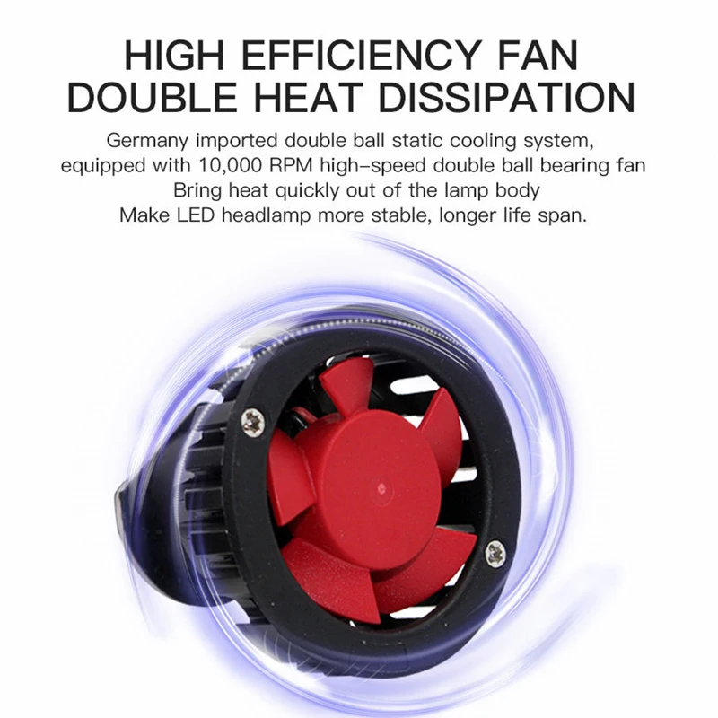 AICARKAS 2 Pcs LED Car Headlight H7 H4 H1 H8/H11 H1 9005/HB3 9006/HB4 9012/HIR2 50W 12000LM Turbo LED Headlamp 6000K Light Bulb