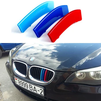 

Front Grille Stripes Grill M Sport Strips Cover Performance Stickers for BMW 5 Series E60 E61 525i 528i 530i 535i (2004-2010)