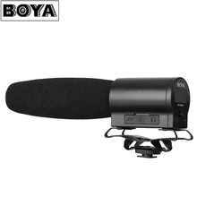 BOYA BY-DMR7 Super Cardioid Condenser Microphone with LCD Display Micro HDSC Card Compartment for DSLR Video Camera Camcorder