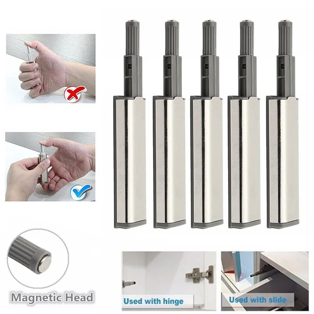 1 5 10pcs Cabinet Door Drawer Dampers Push To Open System Buffer 1 5 10pcs Cabinet Door Drawer Dampers Push To Open System Buffer Catch