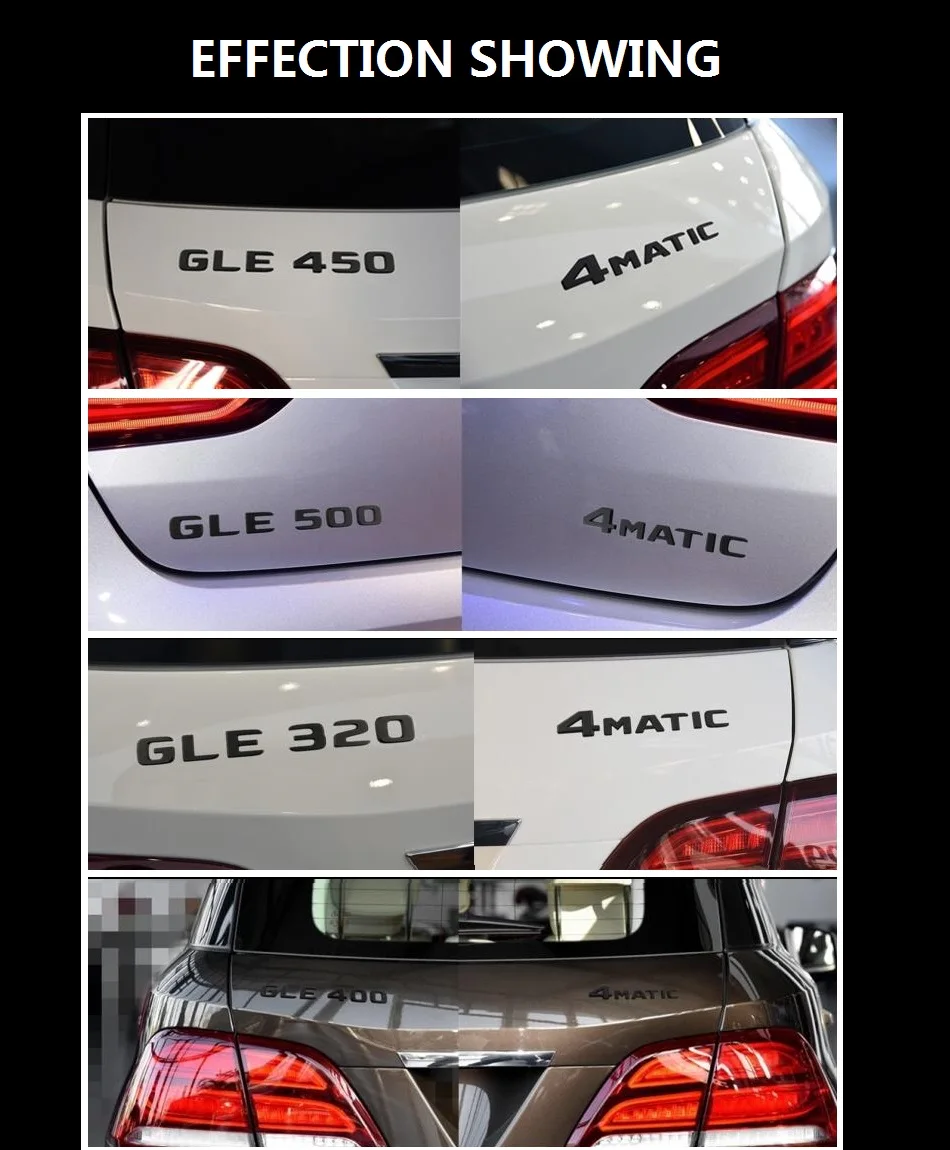 FNWB Gloss Black A35 Rear Boot Badge Emblem Letter Number Compatible For A Class W176 W177 AMG