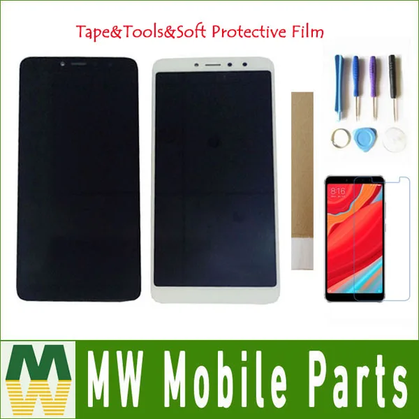 100% Tested 5.99 Inch For Xiaomi Redmi S2 Y2 LCD Display Touch Screen Sensor Digitizer Assembly Black White Color with kit | Мобильные
