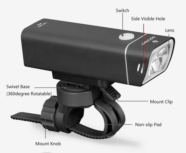 Sale Gaciron Bicycle Headlight Built-in 2500mAH Battery USB Charge 600 Lumens 9 hours Runtime Side Visible Cycling Front Lighting 2 Sale Gaciron Bicycle Headlight Built-in 2500mAH Battery USB Charge 600 Lumens 9 hours Runtime Side Visible Cycling Front Lighting 2