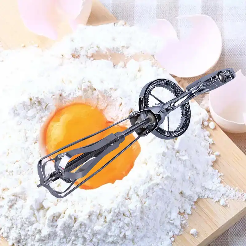 Manual Egg Beater Stainless Steel Kitchen Hand Mixer Eggs