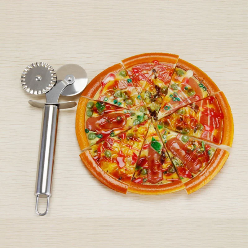 Нержавеющая сталь нержавеющий роликовый нож для пиццы нож для равиоли двойное кондитерское колесо домашние кухонные ножи для ресторанов инструменты для приготовления пищи